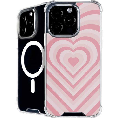 Pink Heart Pattern iPhone 16 Pro MagSafe Case